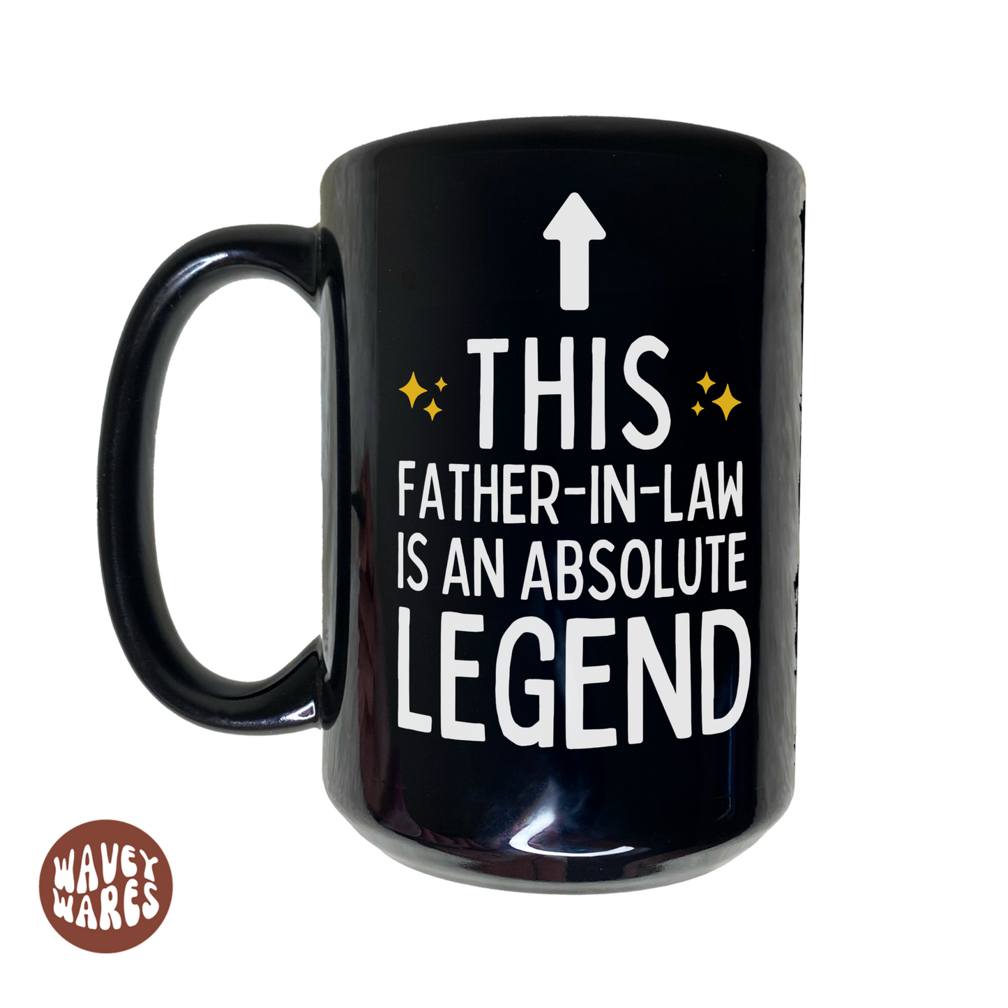 This Father In Law Is An Absolute Legend Black Mug