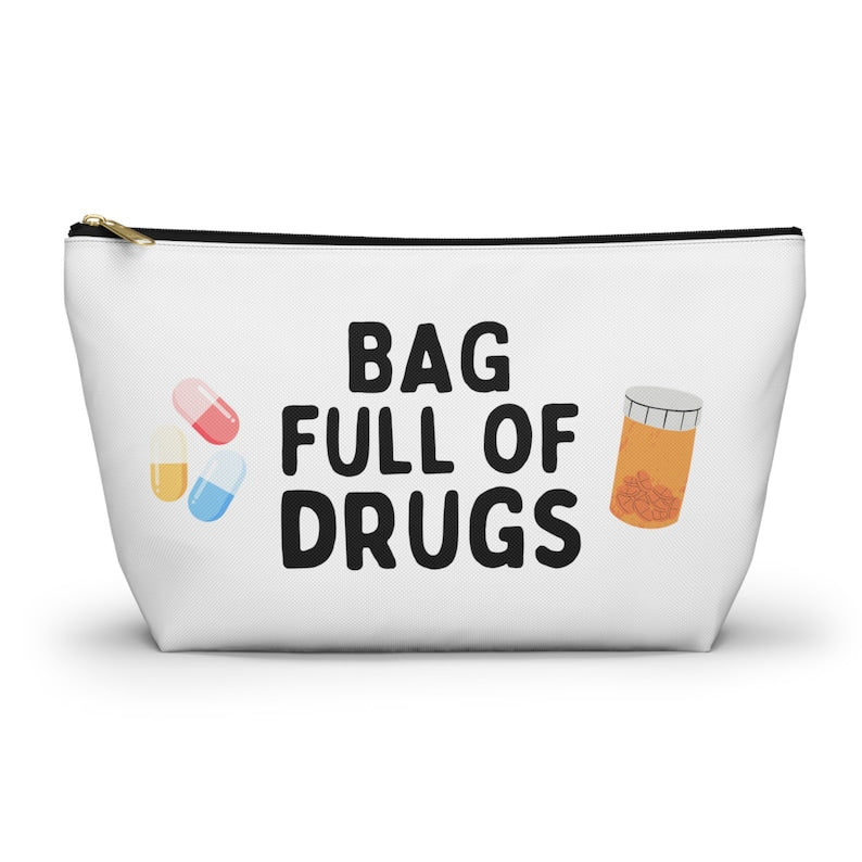 Bag Full of Drugs Funny Zip Bag
