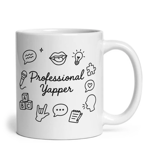 Professional Yapper Funny SLP Speech Therapist Mug