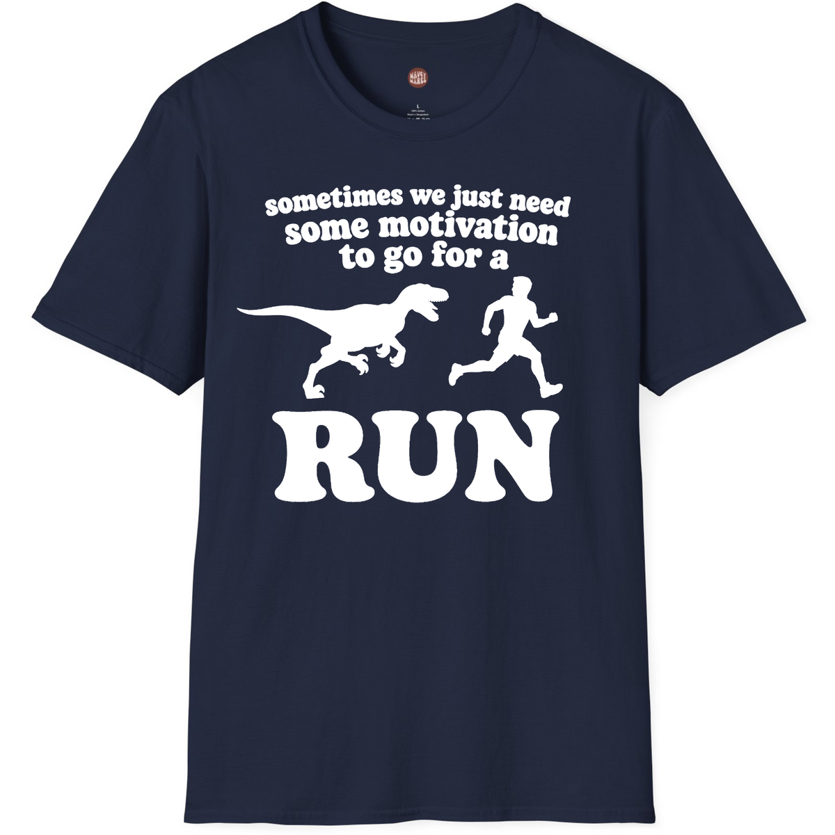 Motivation to Run Funny Dinosaur T-Shirt