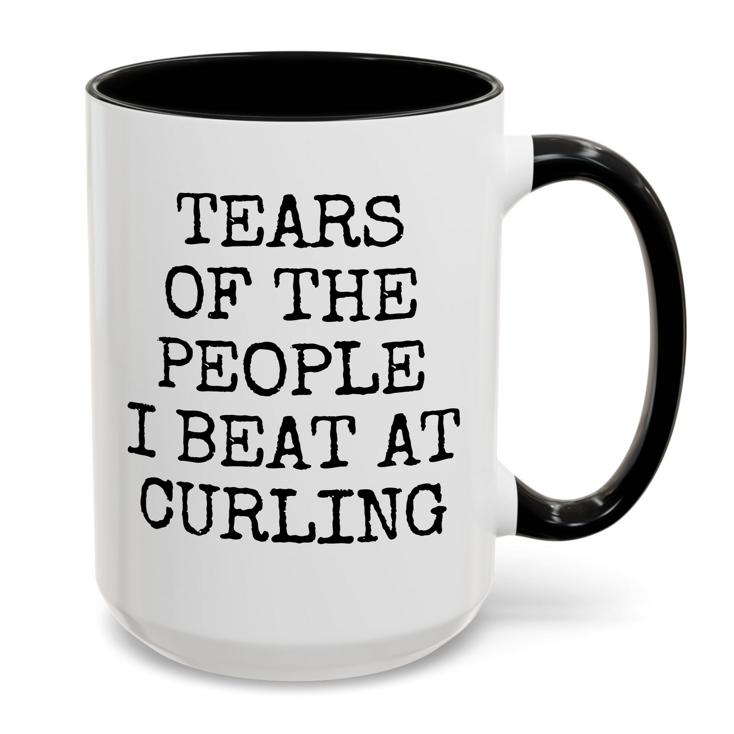 Tears of The People I Beat At Curling Mug