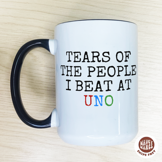 Tears Of The People I Beat At Uno Funny Card Players Coffee Mug