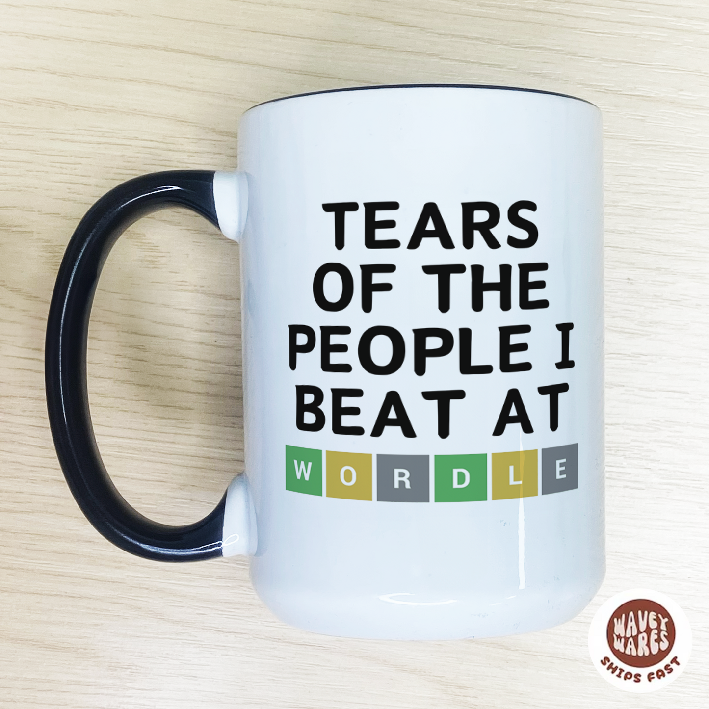 Tears Of The People I Beat At Wordle Funny Player Coffee Mug