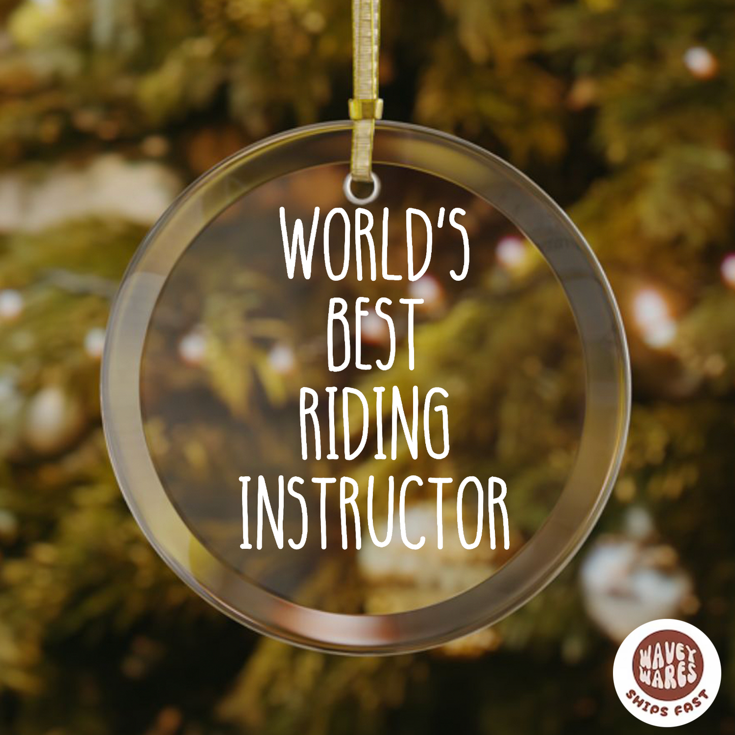 World's Best Riding Instructor Ornament