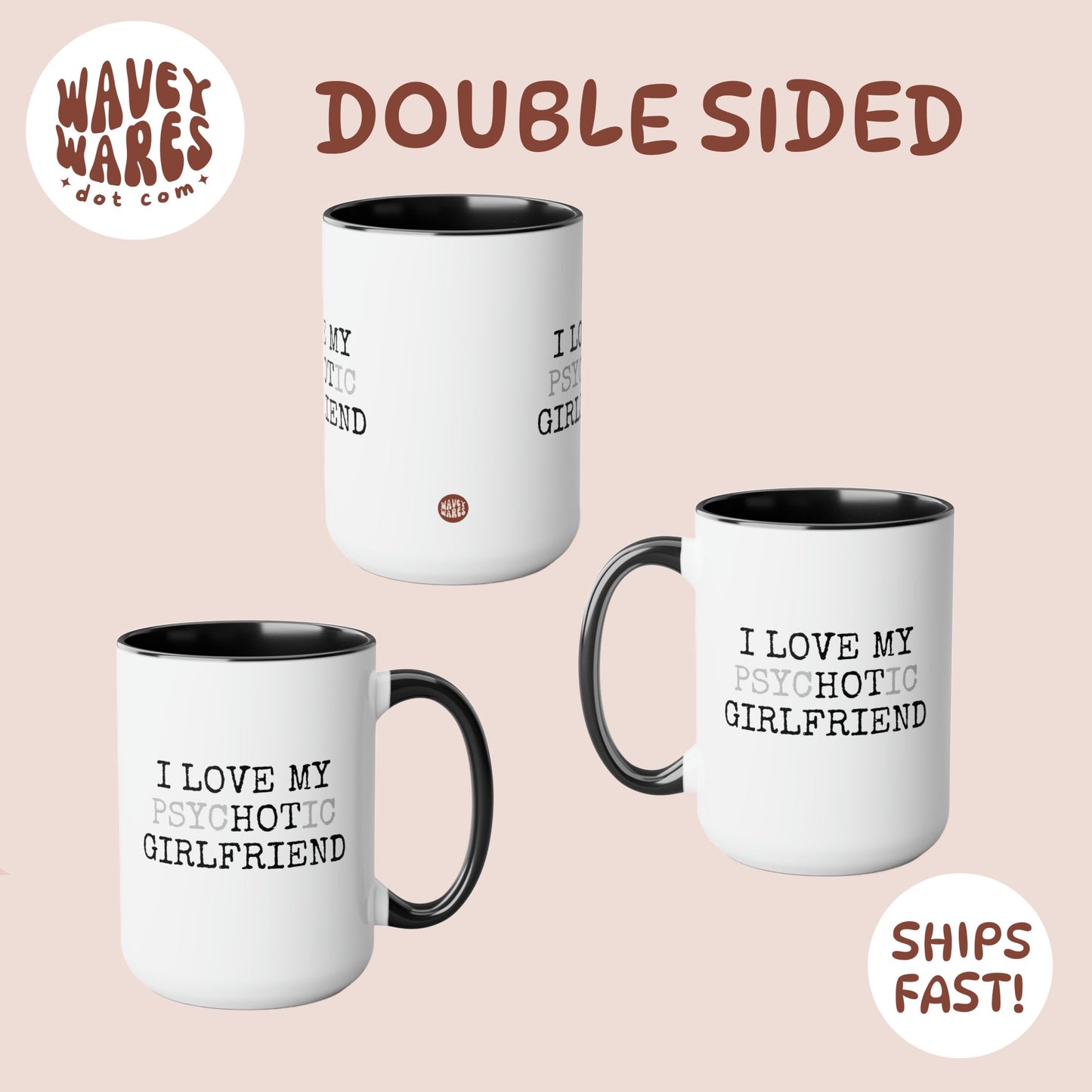 double sided background coffee mug waveywares wavey wares wavywares wavy wares