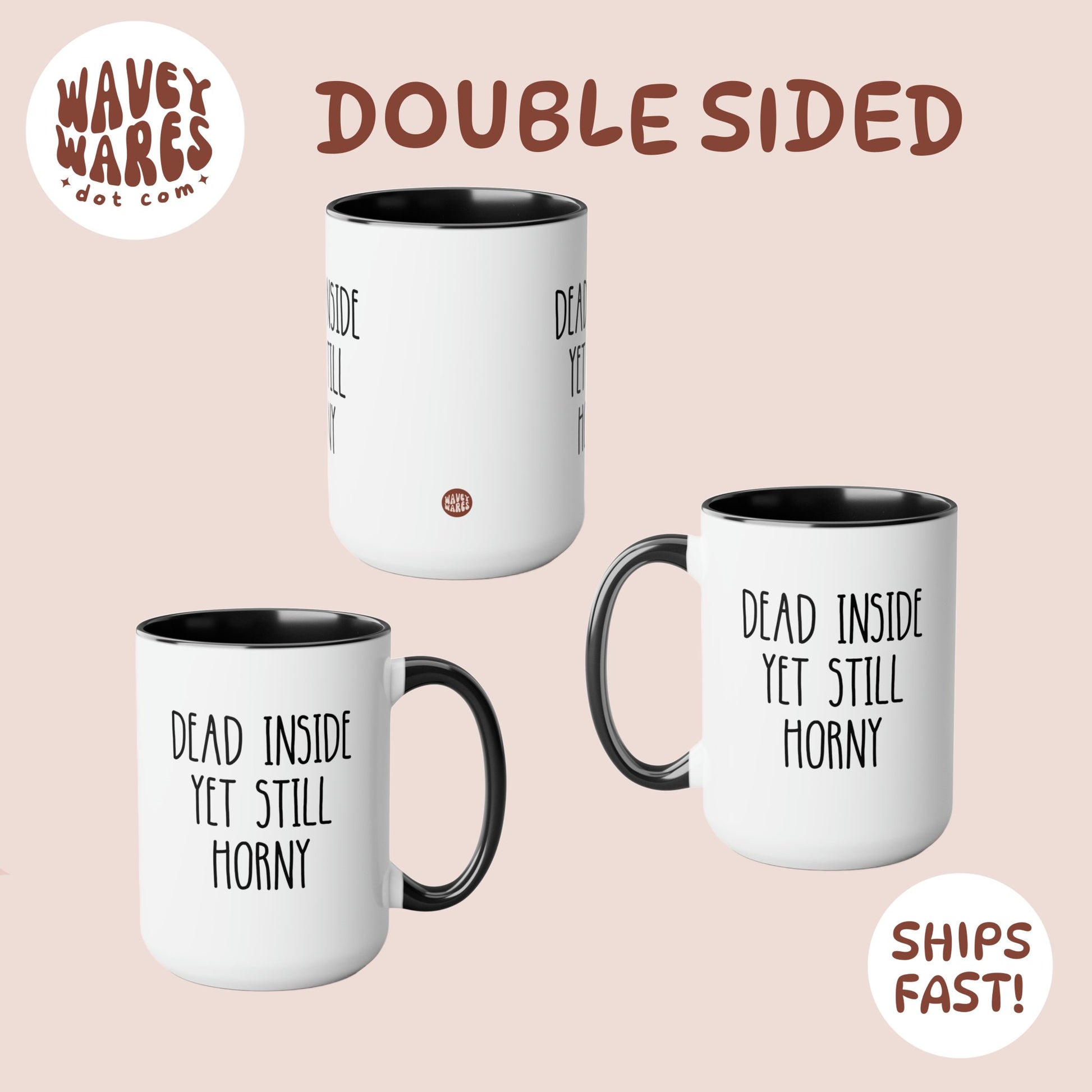 double sided background coffee mug waveywares wavey wares wavywares wavy wares