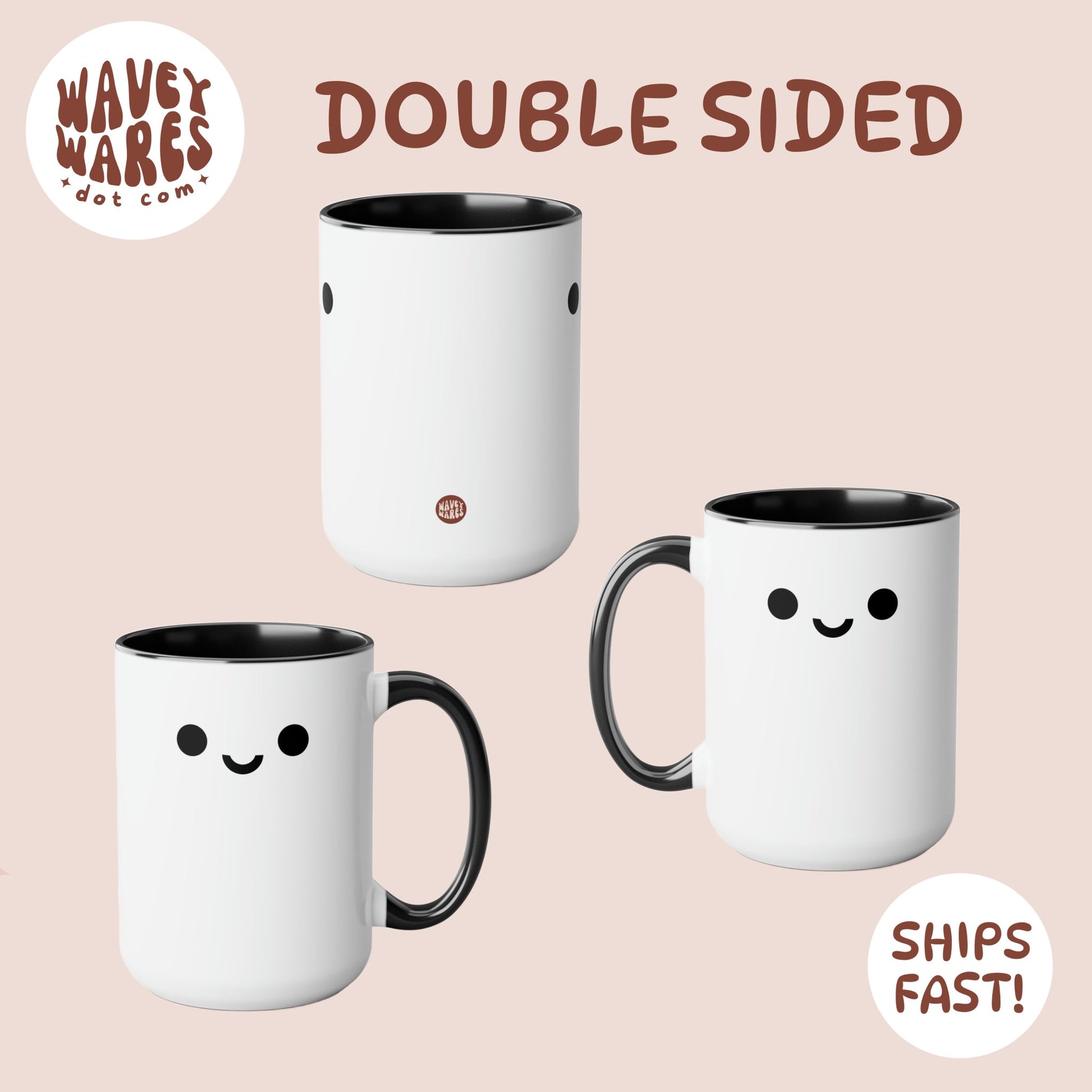 double sided background coffee mug waveywares wavey wares wavywares wavy wares