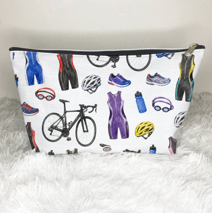 Triathlon Pattern Cosmetic Bag