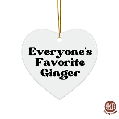 Everyone's Favorite Ginger Funny Ornament