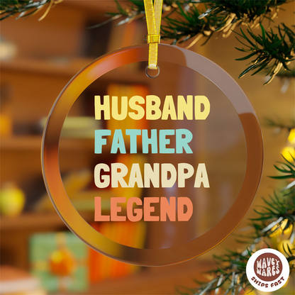 Husband Father Grandpa Legend Ornament