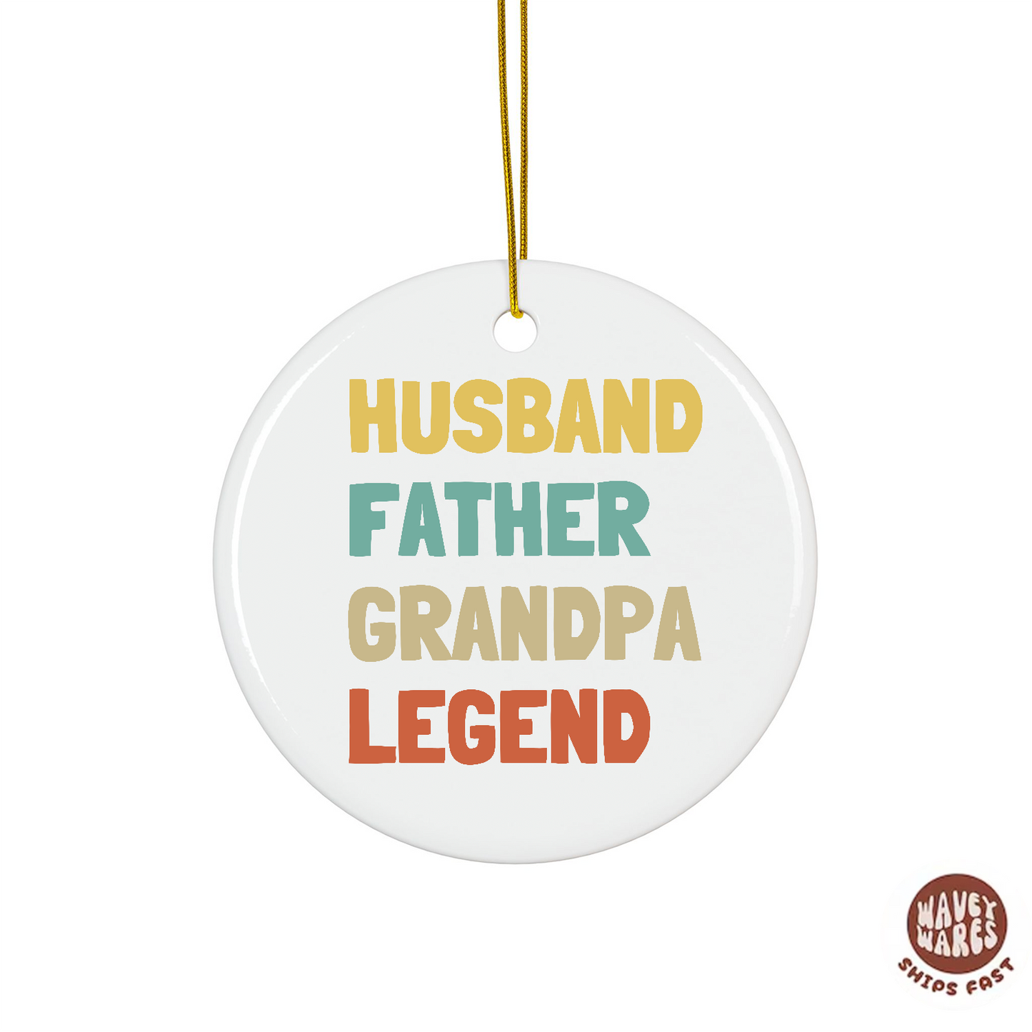 Husband Father Grandpa Legend Ornament