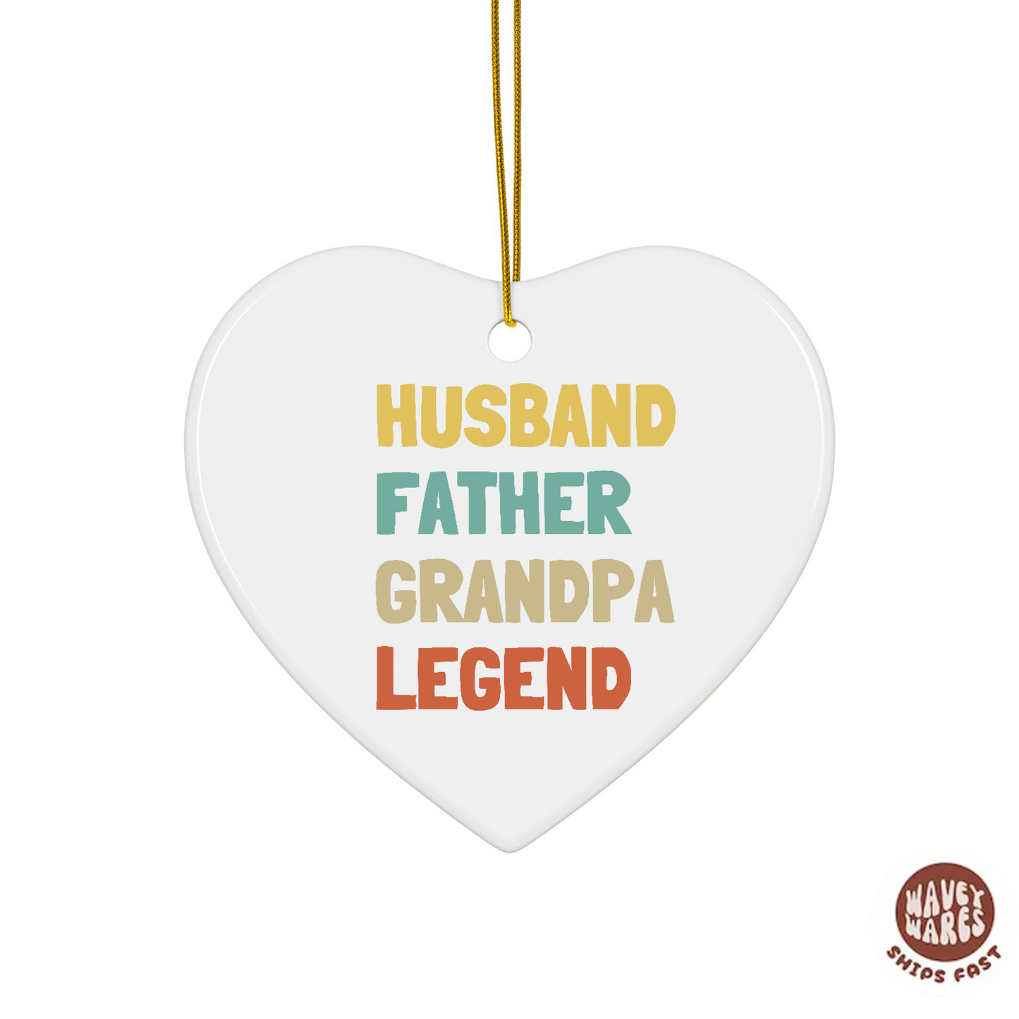 Husband Father Grandpa Legend Ornament