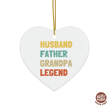 Husband Father Grandpa Legend Ornament