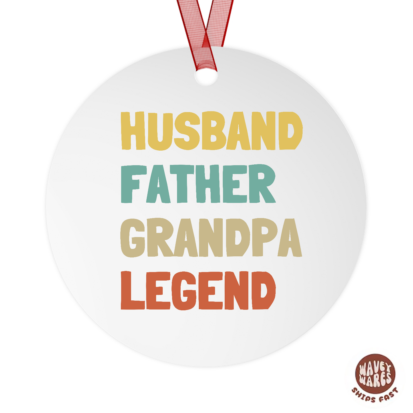 Husband Father Grandpa Legend Ornament