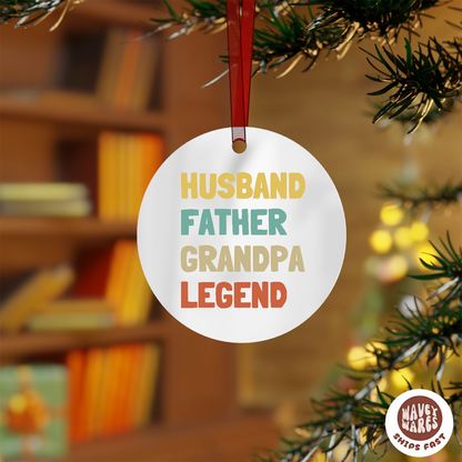 Husband Father Grandpa Legend Ornament