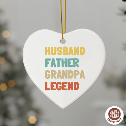 Husband Father Grandpa Legend Ornament