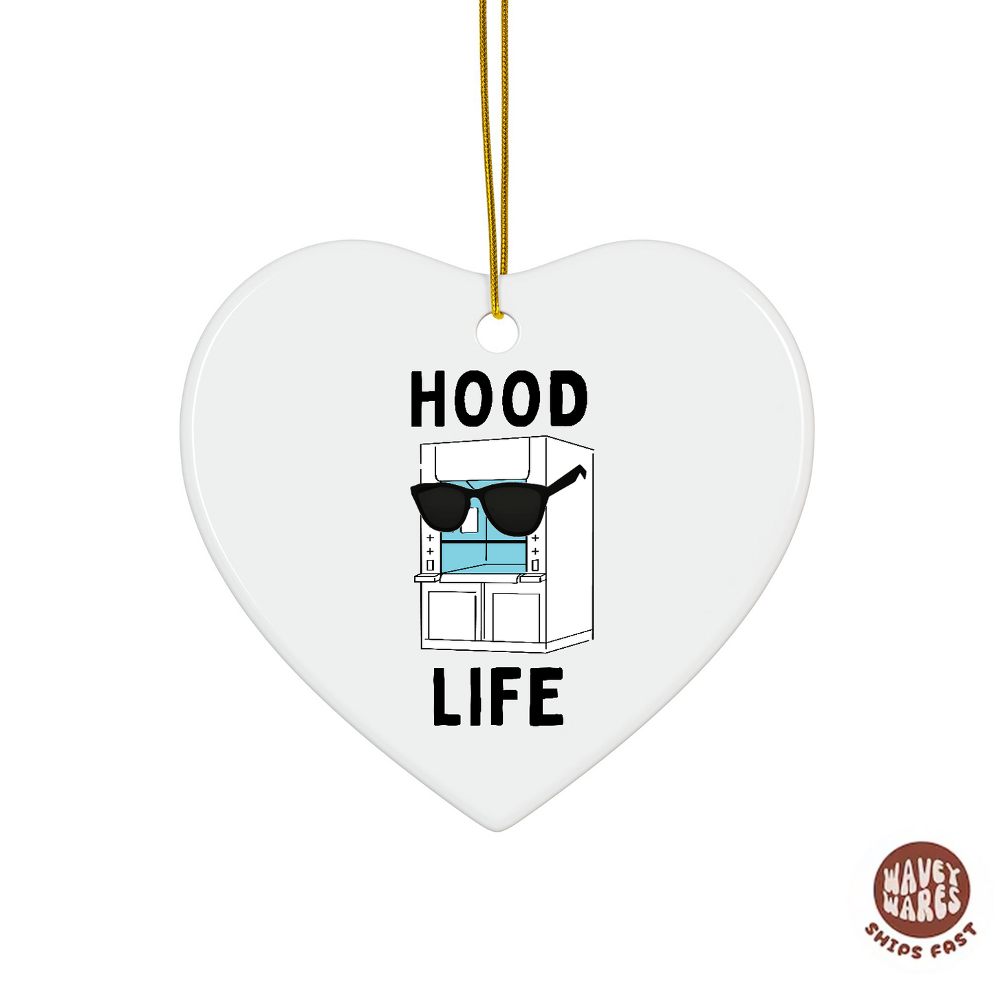 Hood Life Funny Science Ornament