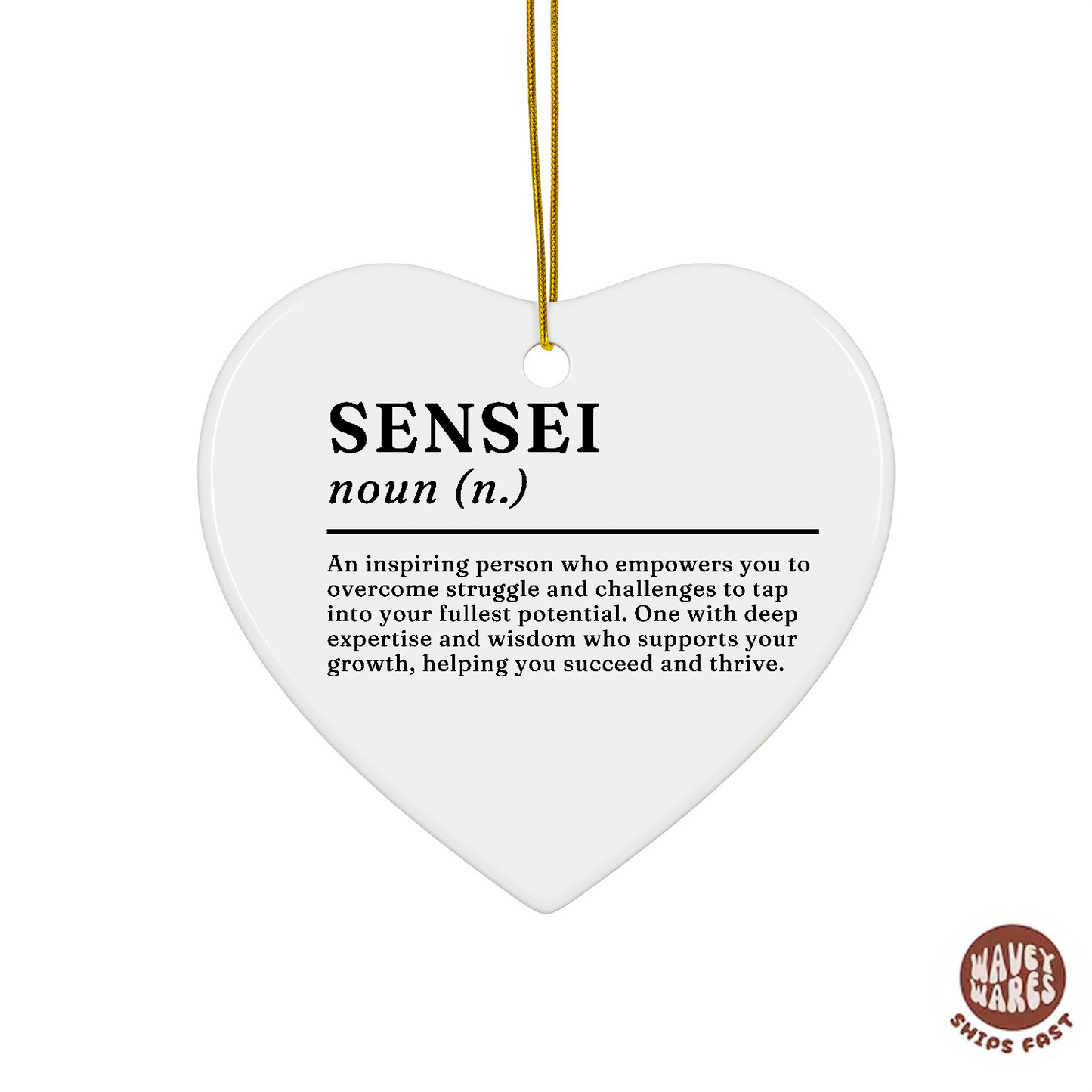 Sensei Definition Ornament
