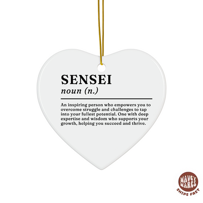 Sensei Definition Ornament