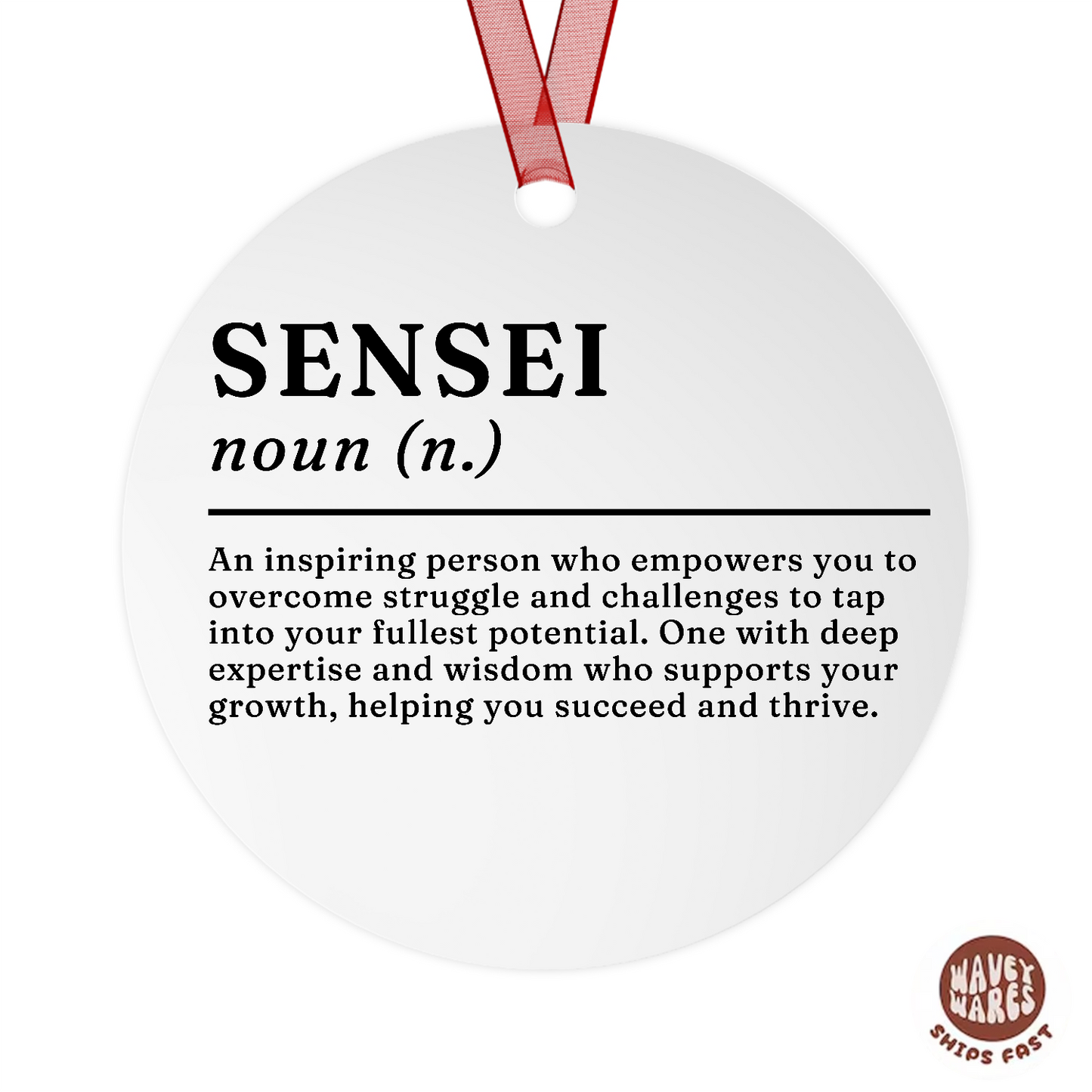Sensei Definition Ornament