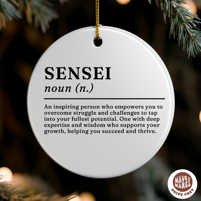 Sensei Definition Ornament