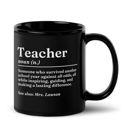 Personalised Teacher Definition Mug