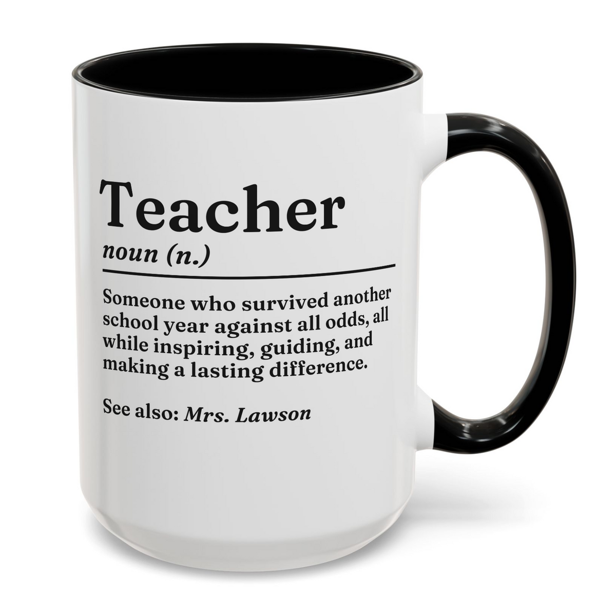 Personalised Teacher Definition Mug