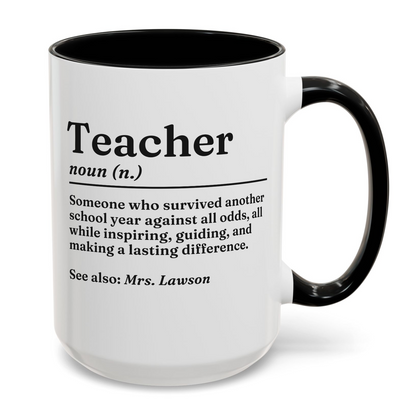 Personalised Teacher Definition Mug