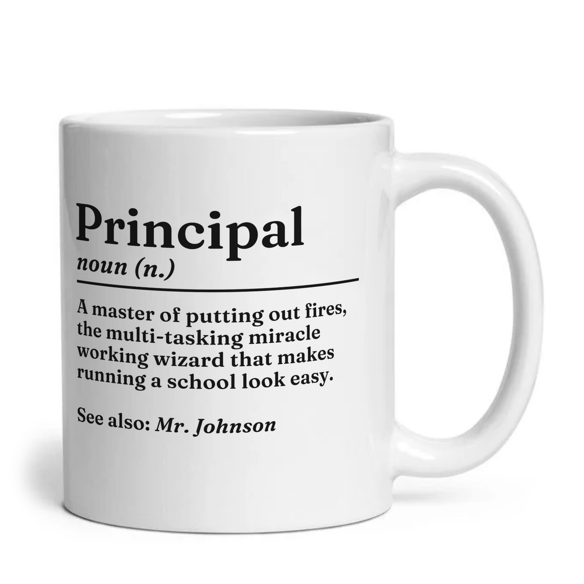 Personalised Principal Definition Mug