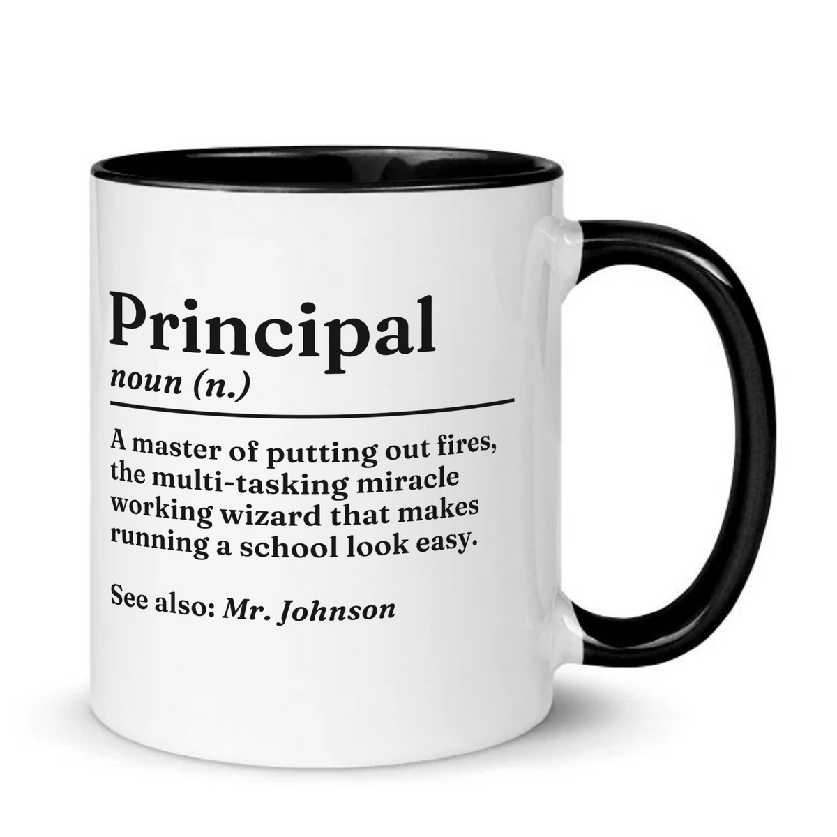 Personalised Principal Definition Mug