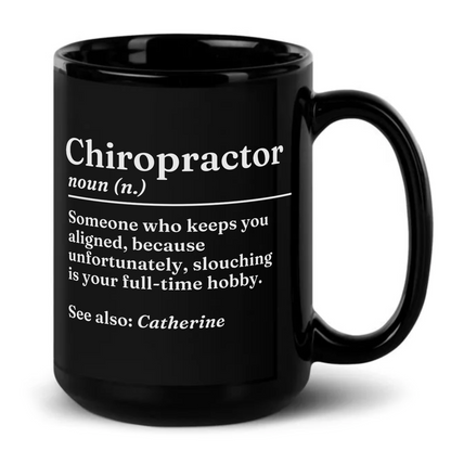 Personalised Funny Chiropractor Definition Mug