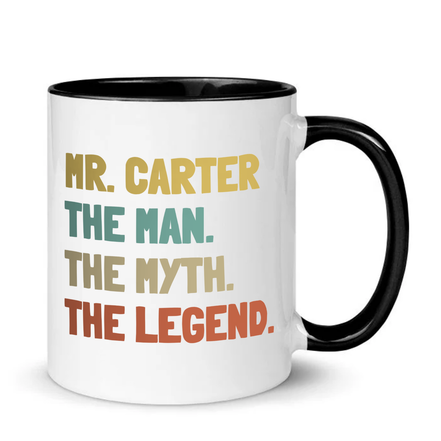 Personalised The Man The Myth The Legend Coffee Mug