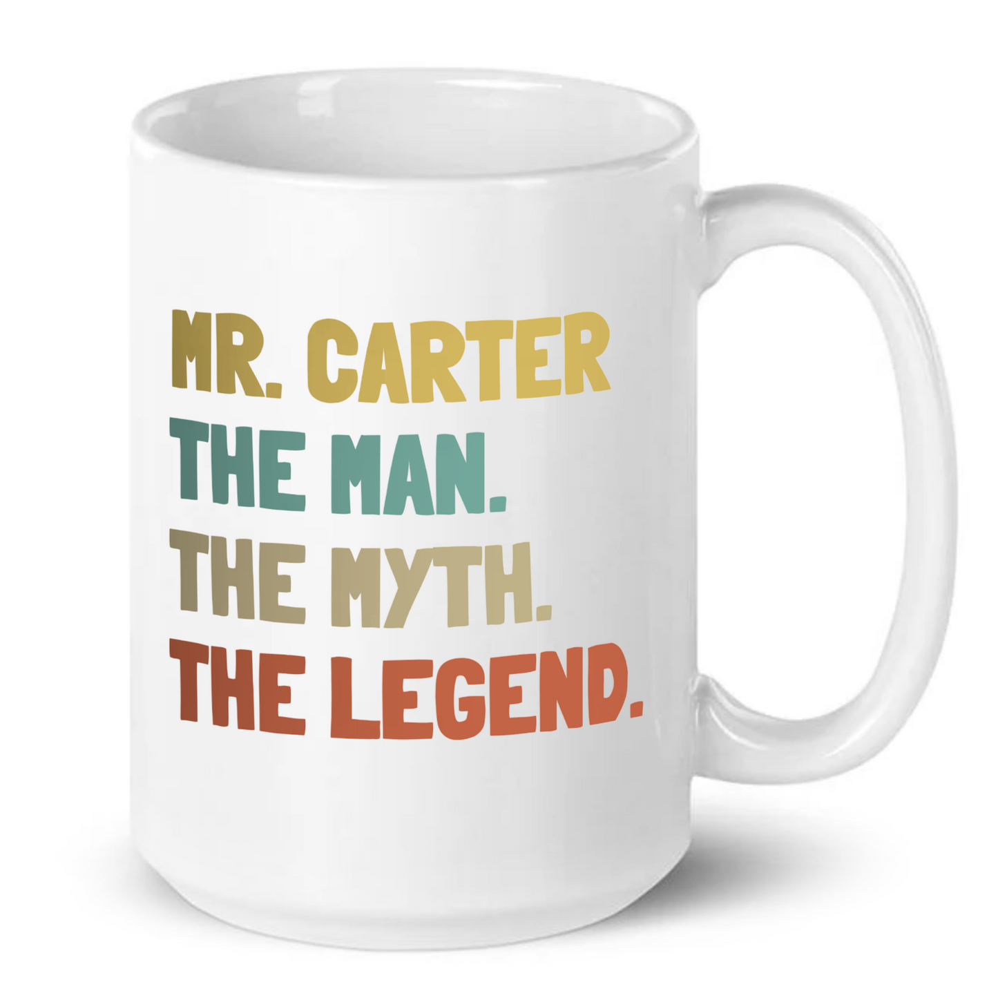 Personalised The Man The Myth The Legend Coffee Mug