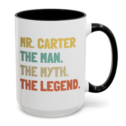 Personalised The Man The Myth The Legend Coffee Mug