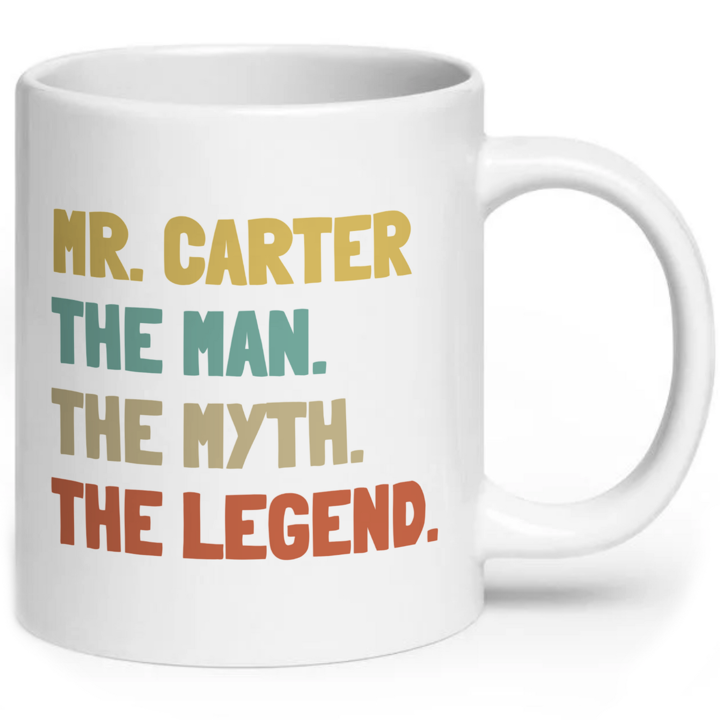 Personalised The Man The Myth The Legend Coffee Mug