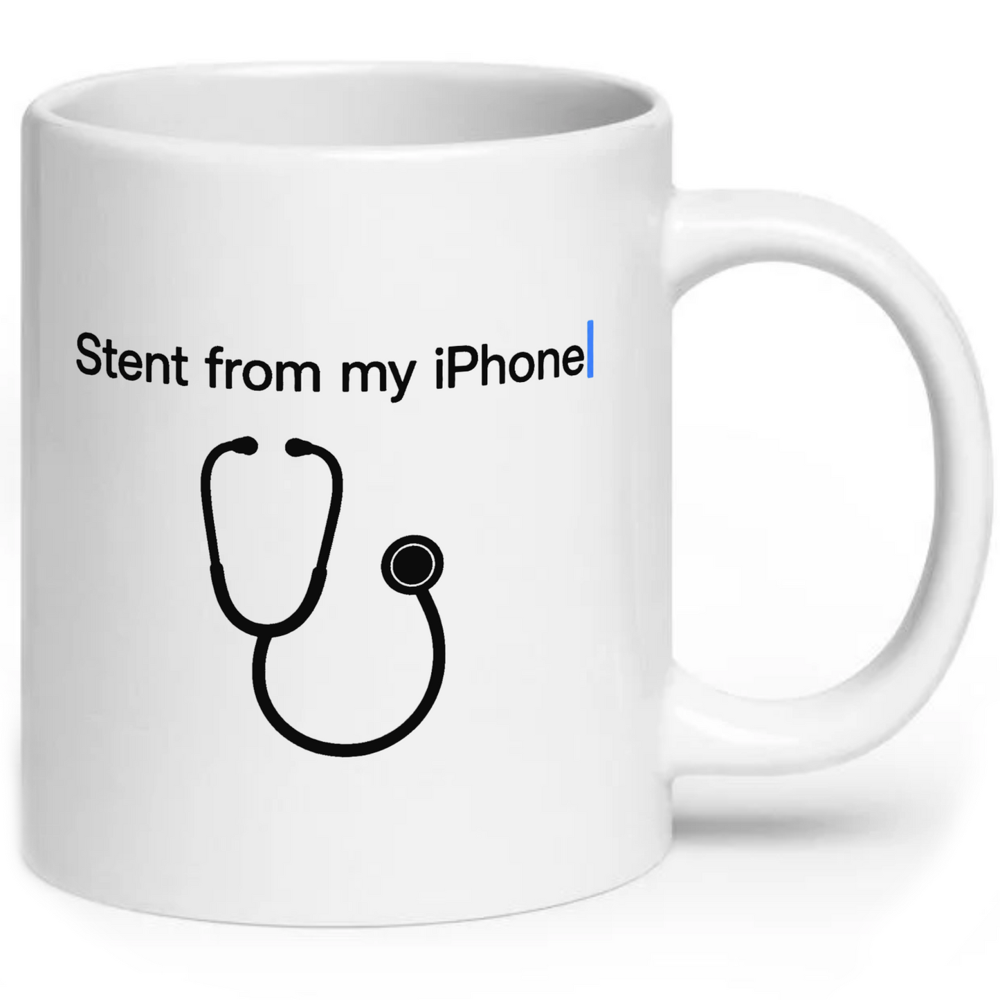 Stent From My iPhone Funny Cardiology Mug