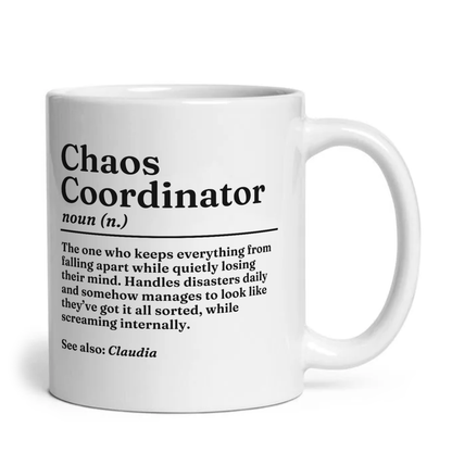 Personalised Chaos Coordinator Definition Mug