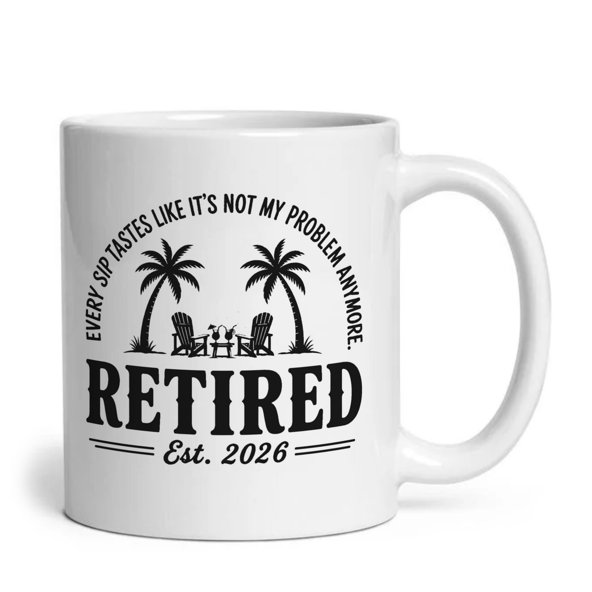 Personalised Retired Est. Mug