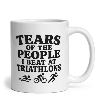Tears Of The People I Beat At Triathlons Mug