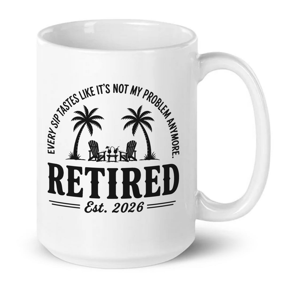 Personalised Retired Est. Mug