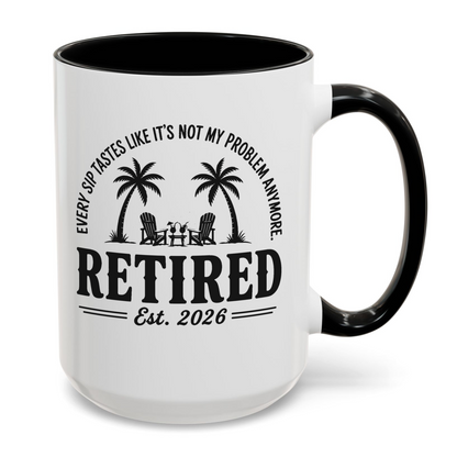 Personalised Retired Est. Mug