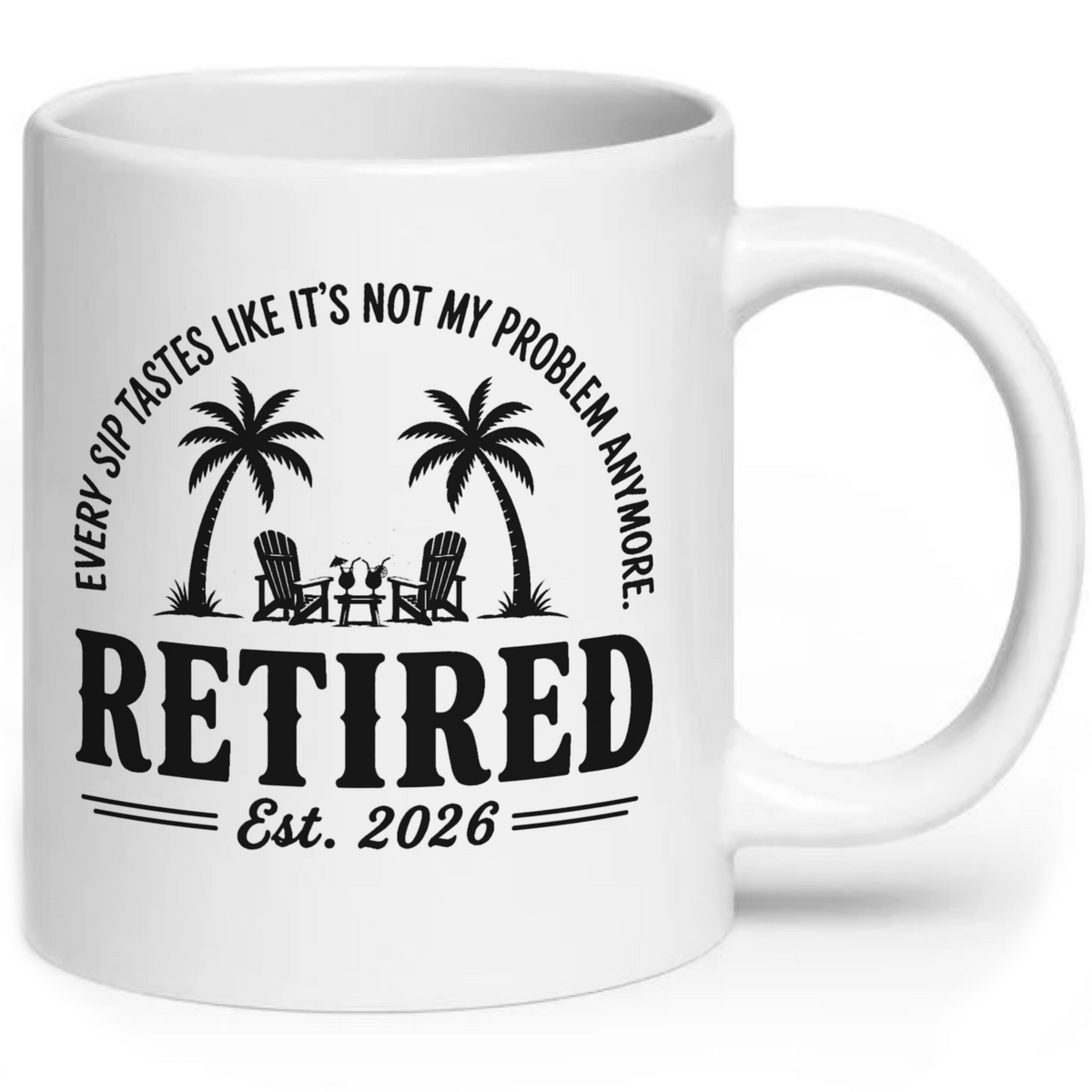 Personalised Retired Est. Mug
