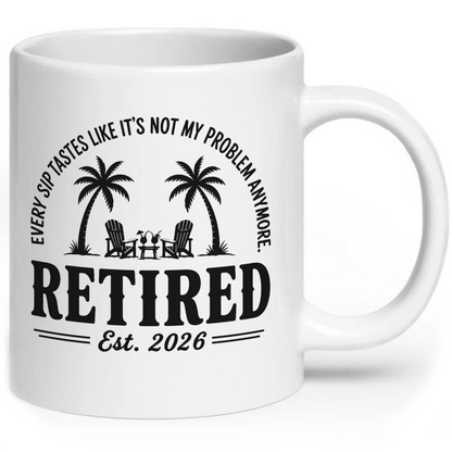 Personalised Retired Est. Mug