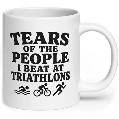 Tears Of The People I Beat At Triathlons Mug