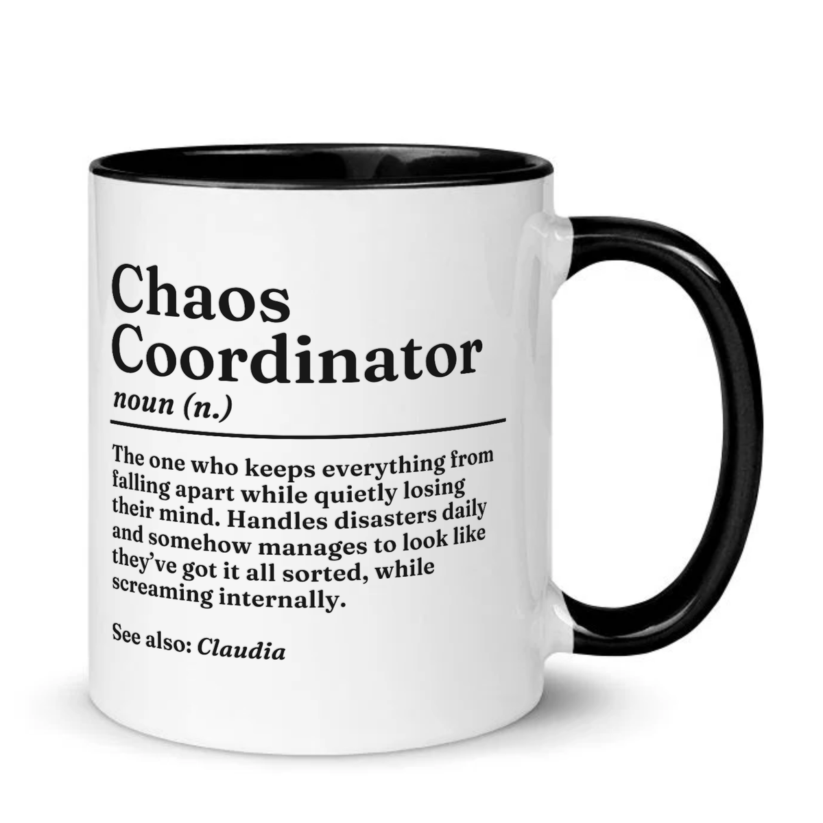 Personalised Chaos Coordinator Definition Mug