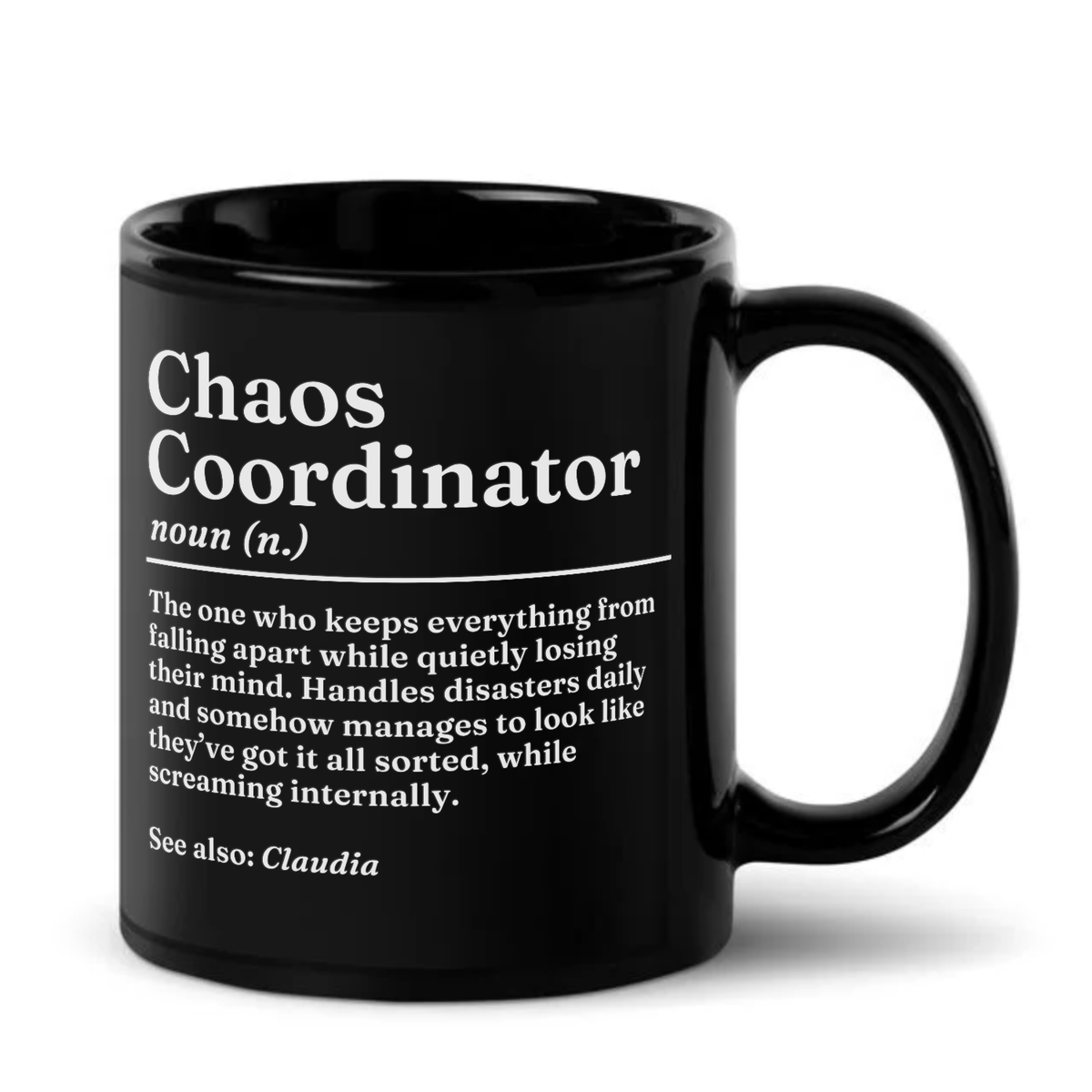 Personalised Chaos Coordinator Definition Mug