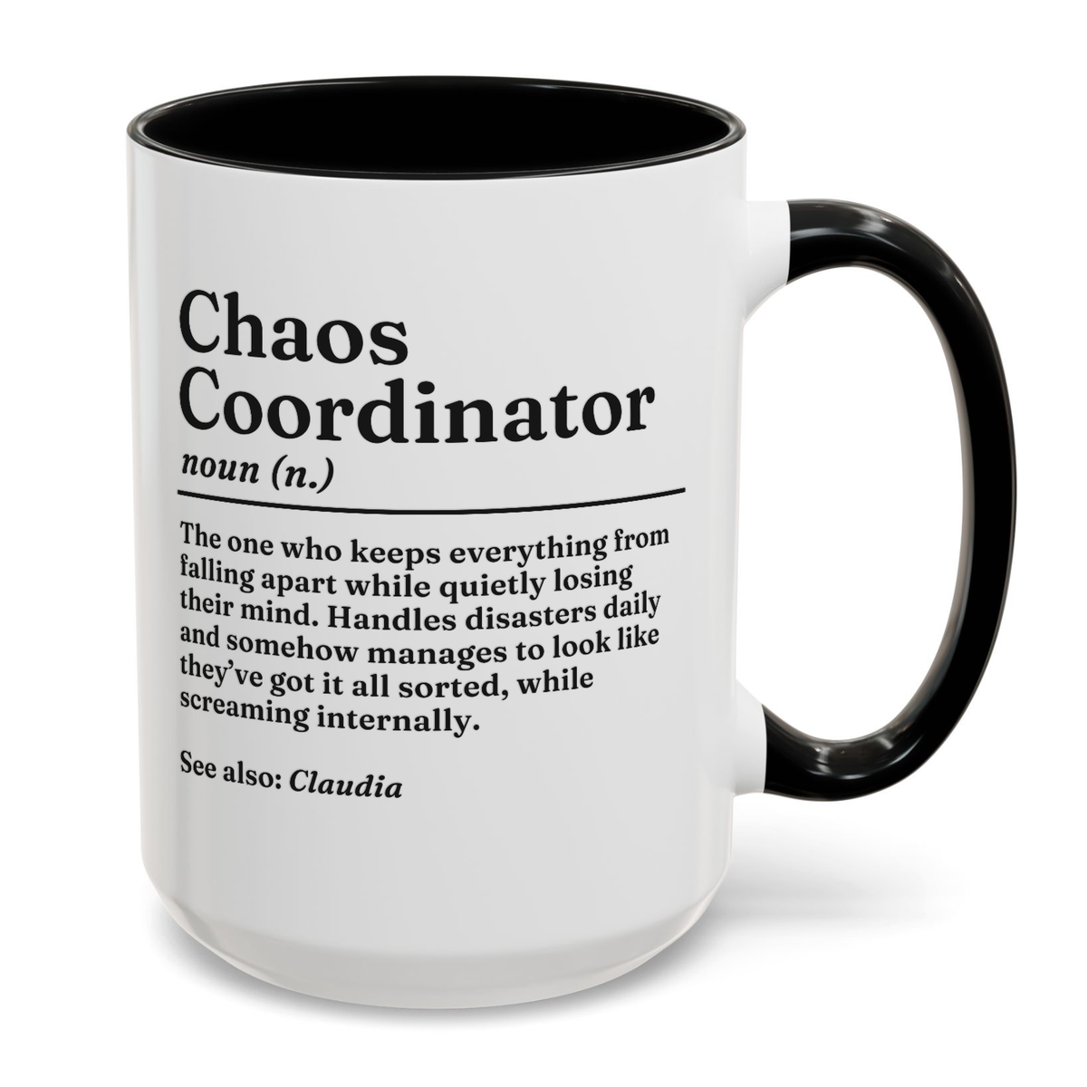 Personalised Chaos Coordinator Definition Mug