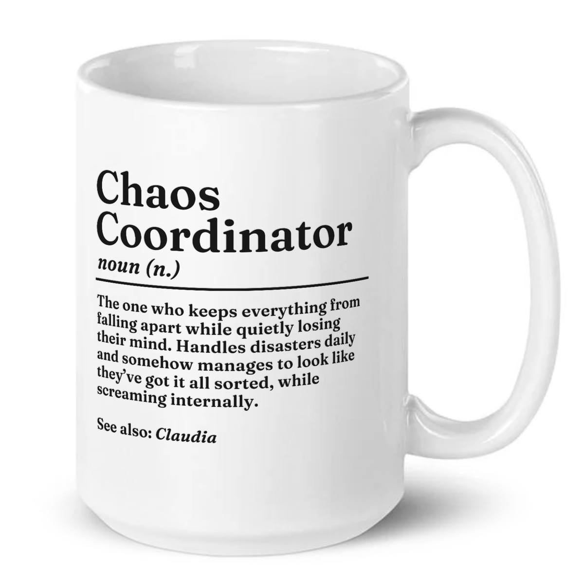 Personalised Chaos Coordinator Definition Mug