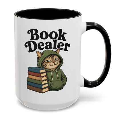 Book Dealer Cat Funny Librarian Reader Teacher Mug