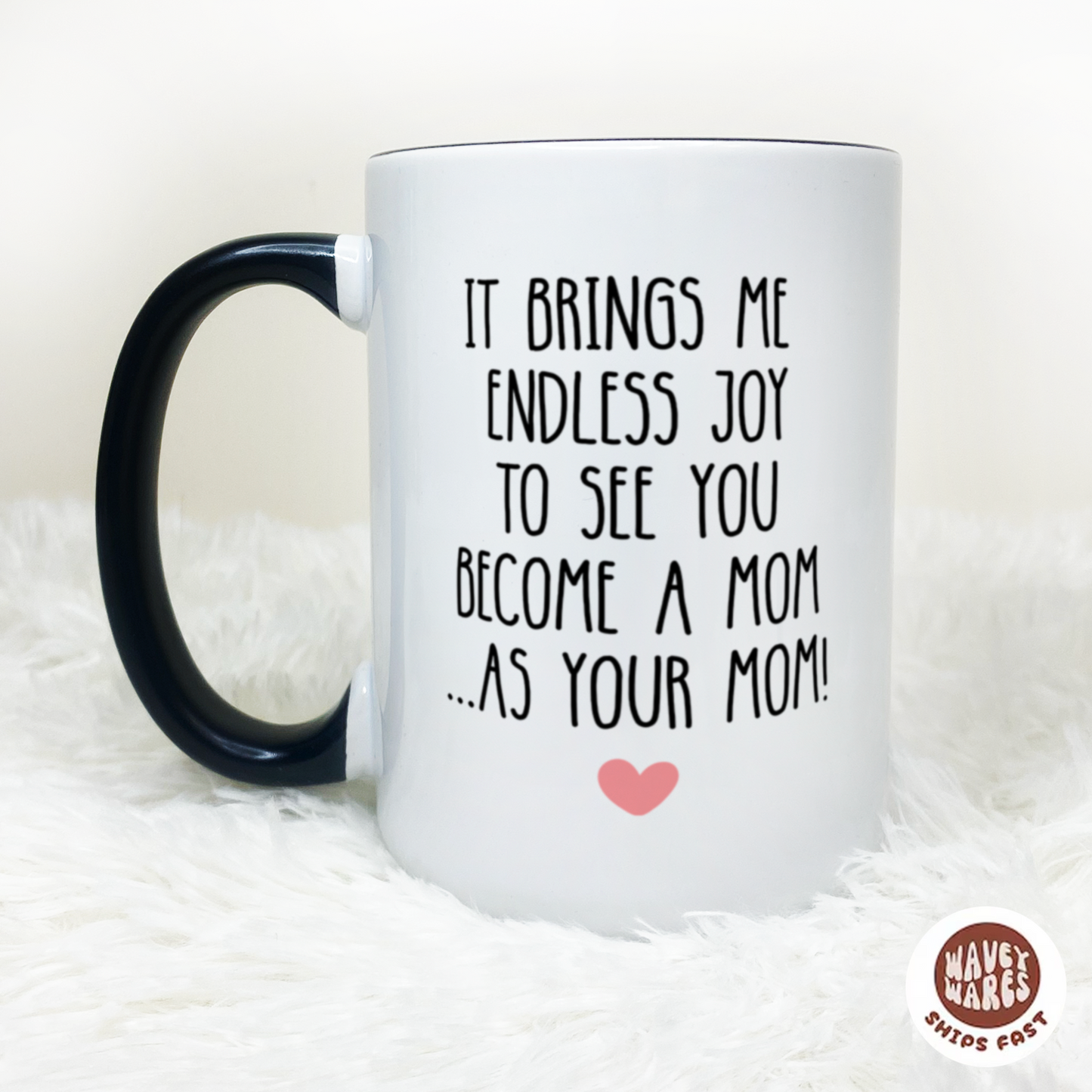 It Brings Me Endless Joy To See You Become A Mom As Your Mom Coffee Mug